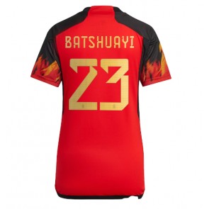Belgien Michy Batshuayi #23 Hemmatröja Kvinnor VM 2022 Kortärmad